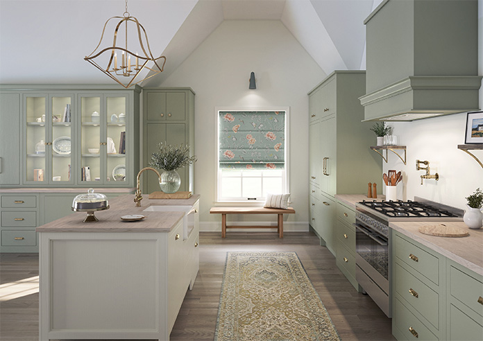 Borneo, Spearmint - Twist&Fit Roman Blind - Image 8